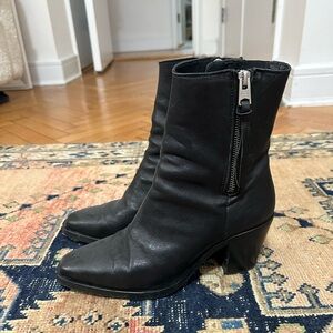 All Saints black booties